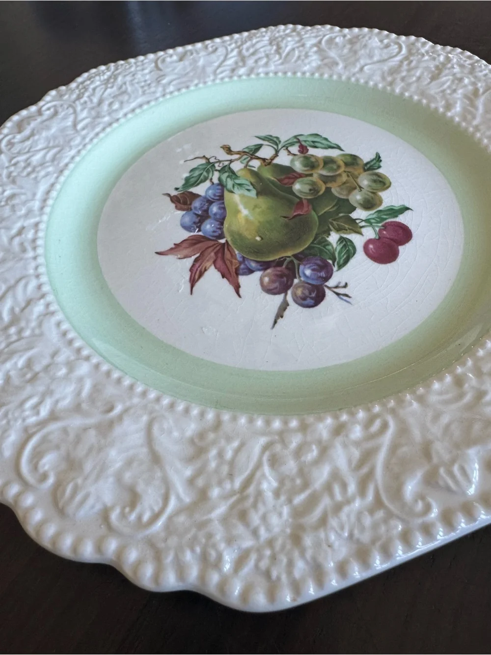 Set of Four 🍇🍓🍒 8” Vintage Cuthbertson Plates